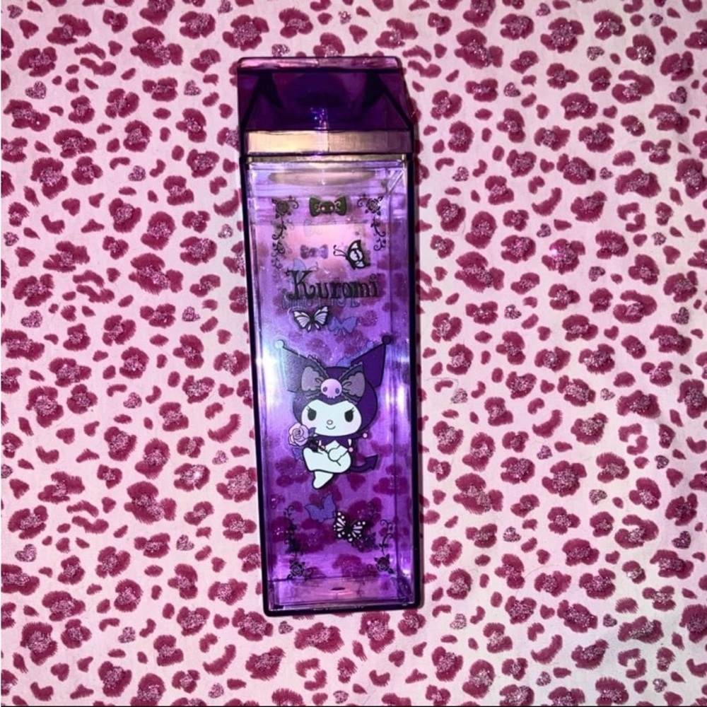 Kuromi Purple Butterfly Drink Carton